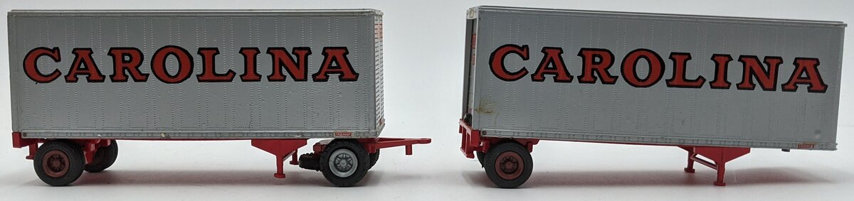 Tonkin T104 1:50 Diecast Set of Double Trailers Carolina Logo EX