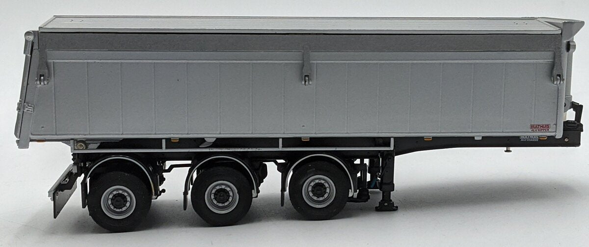 WSI 03-1003 1:50 Diecast Asphalt and Sand 3-Axle Tip Trailer in White VG/Box