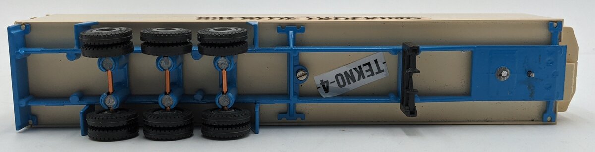 Tekno NO4 1:50 Diecast 2 Axle Van Trailer Big Blue Trucking VG