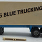 Tekno NO4 1:50 Diecast 2 Axle Van Trailer Big Blue Trucking VG