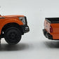 Sword Models 1:50 Diecast 2016 Ford F250 Pickup Escort Set Orange