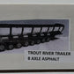 Custom Built 1:50 Diecast Custom Trout River 8 Axle Live Bottom Trailer Black/Box