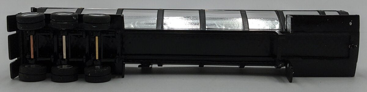 Custom Built 1:50 Diecast Custom Trout River 8 Axle Live Bottom Trailer Black/Box