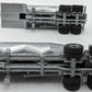 Custom Built 1:50 Diecast Custom Set Doubles B Train Pneumatic Trailers Silver VG