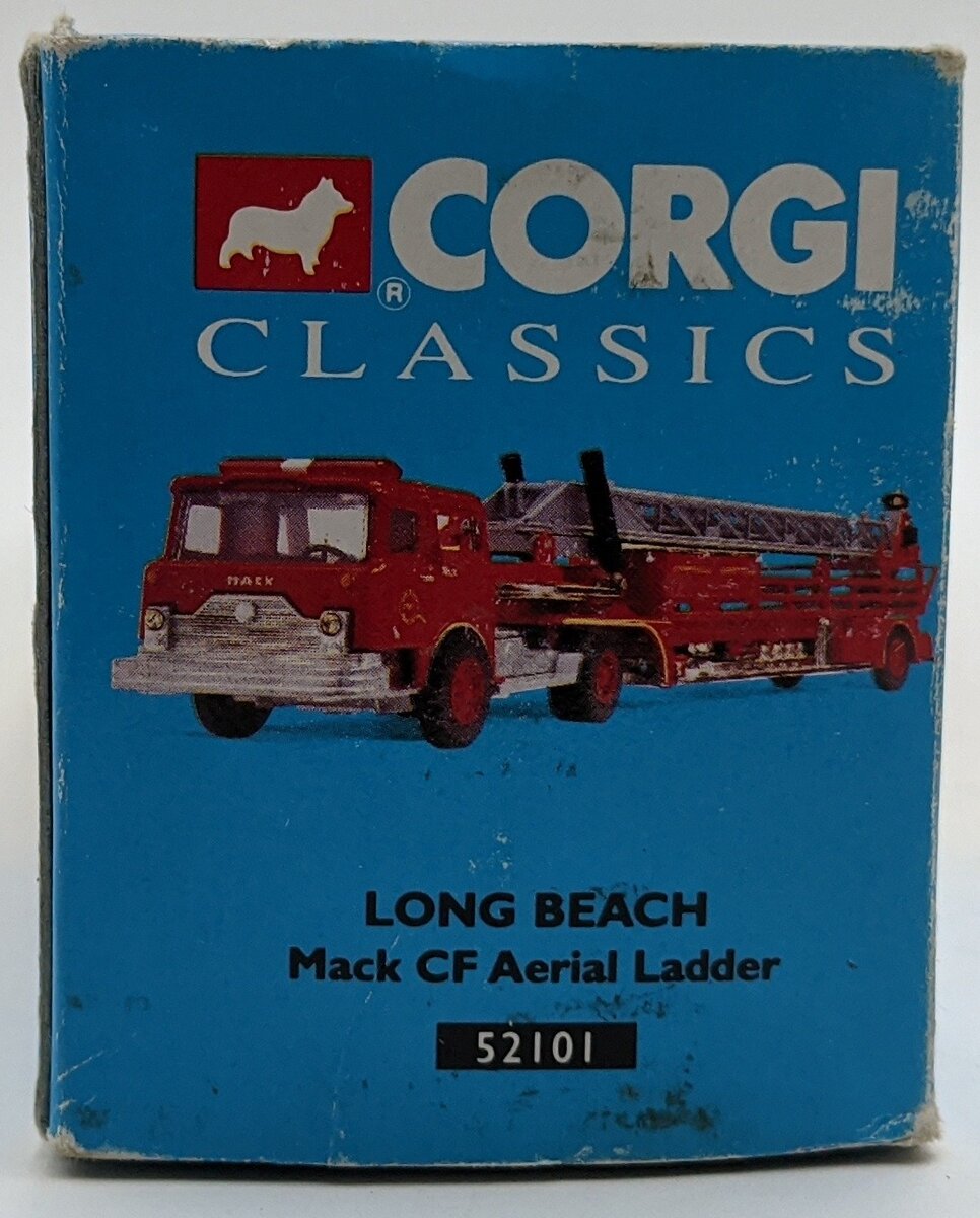 Corgi 52101 1:50 Diecast Mack CF Aerial Ladder Long Beach EX/Box