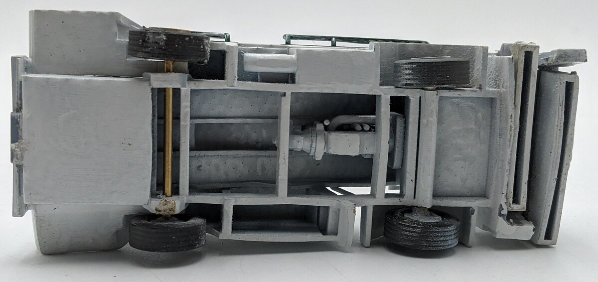 Custom Built 1:50 Diecast Custom Etnyre Asphalt Chip Distributor White/Box