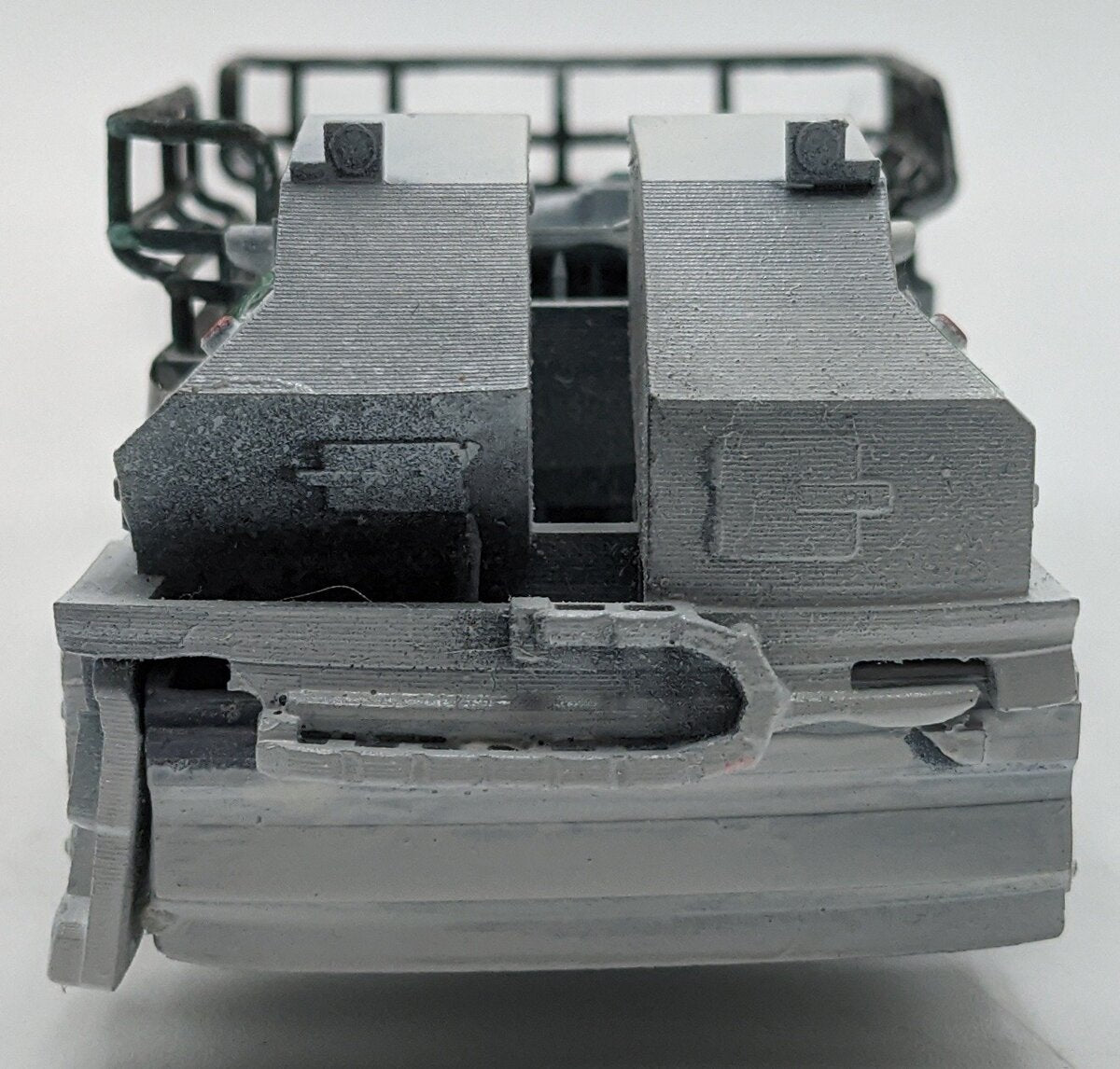 Custom Built 1:50 Diecast Custom Etnyre Asphalt Chip Distributor White/Box
