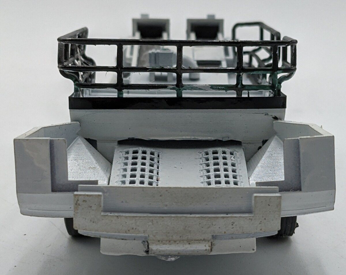 Custom Built 1:50 Diecast Custom Etnyre Asphalt Chip Distributor White/Box