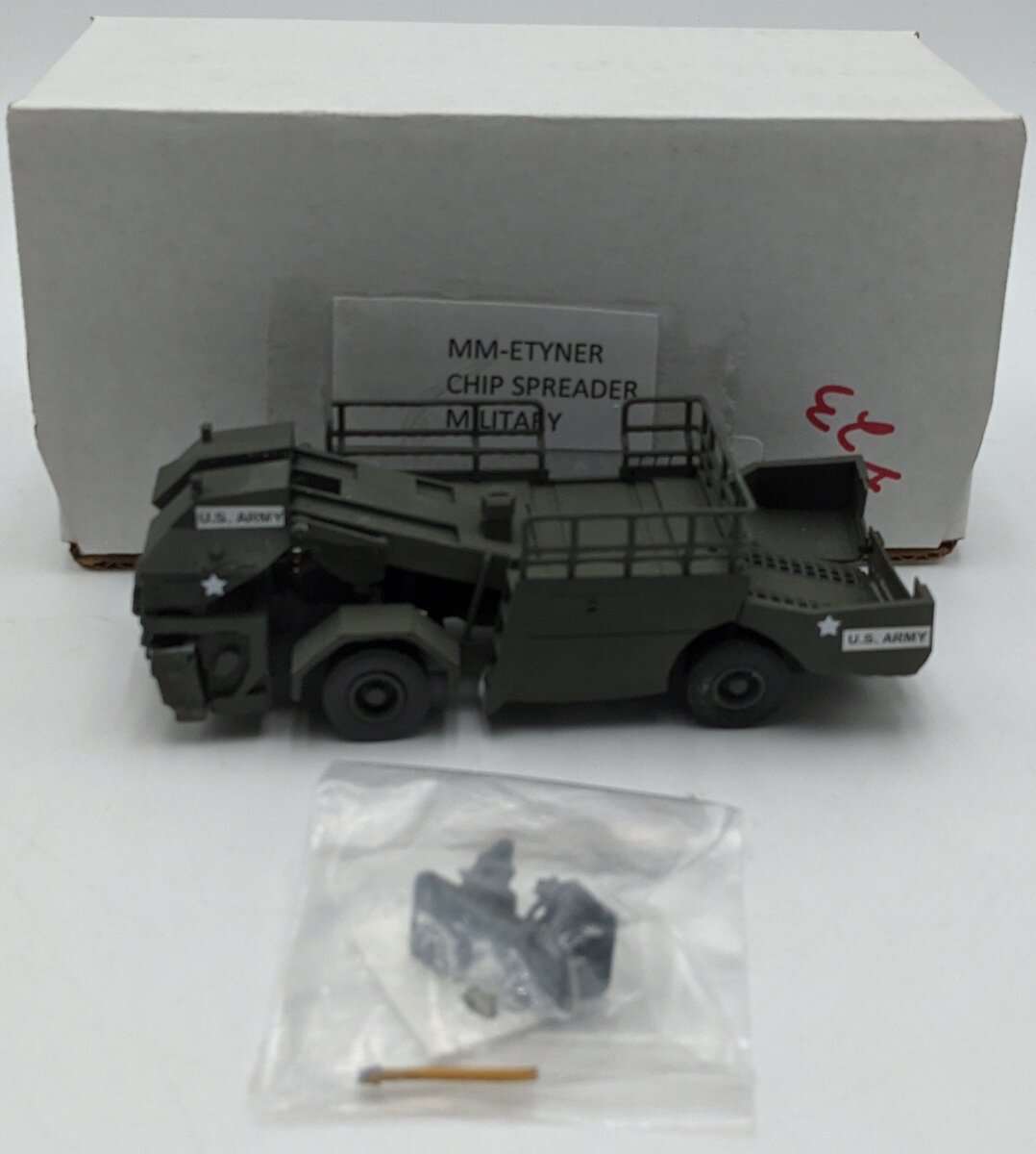 Custom Built 1:50 Diecast Custom Etnyre Asphalt Chip Distributor - Military/Box