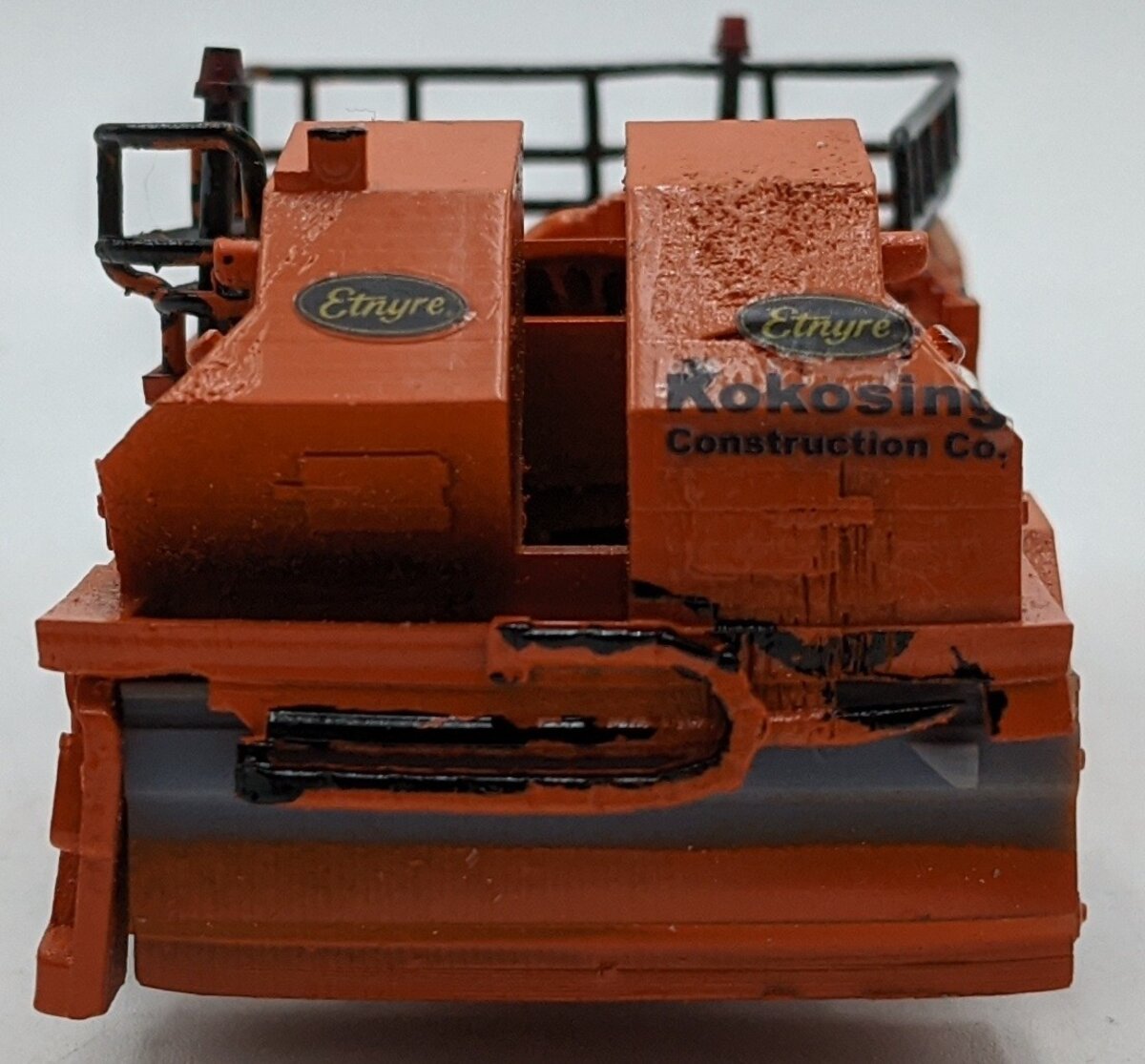 Custom Built 1:50 Diecast Custom Etnyre Asphalt Chip Distributor Orange/Box