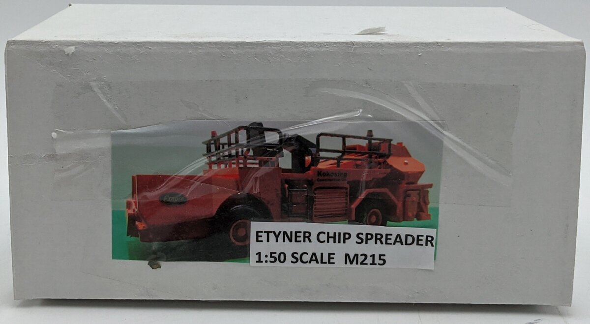 Custom Built 1:50 Diecast Custom Etnyre Asphalt Chip Distributor Orange/Box