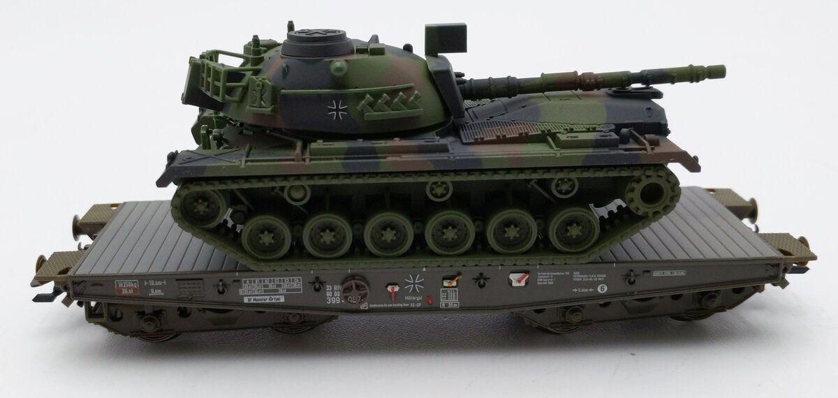 Marklin 48727 HO Scale Flatcar with M 48 G Combat Tank LN/Box