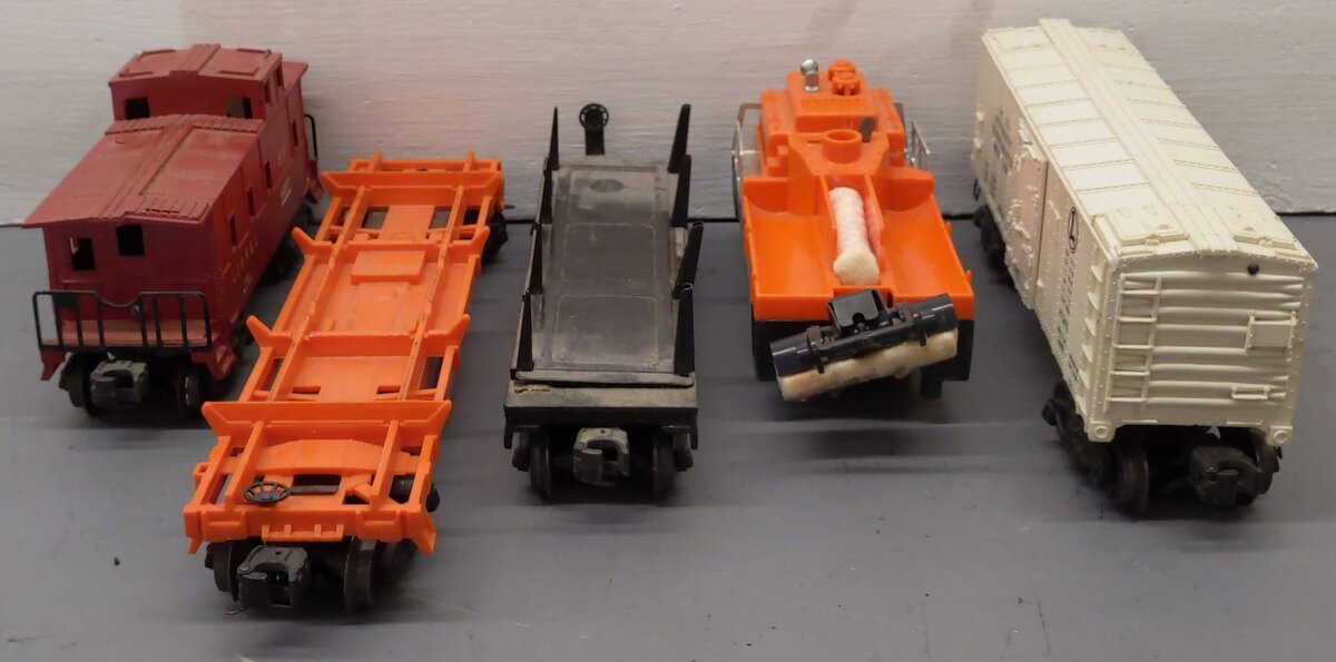 Lionel Vintage O Gauge Freight Cars w/Loads #3472,636255,3927,6257,3461 [5] VG