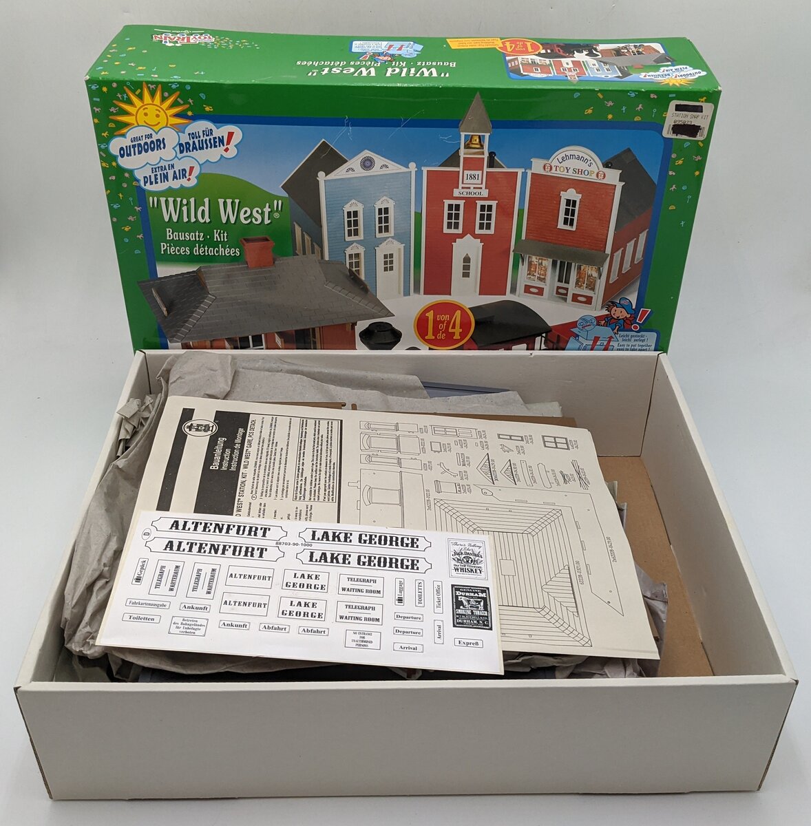 LGB 95023 G Scale ToyTrain Wild West Train Depot Kit LN/Box