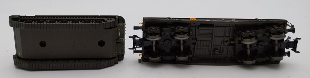 Marklin 48716 HO Scale Belgian Army: Flatcar w/Tank LN/Box