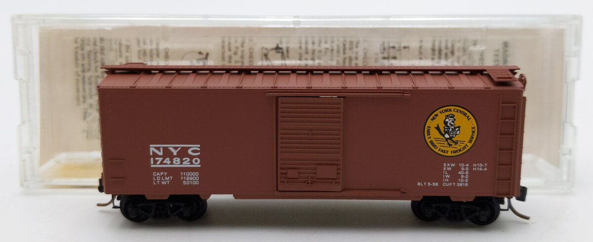 Micro-Trains 02000380 N Scale NYC 40' Standard Single Door Boxcar #174280 LN/Box