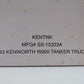 New-Ray 15323 1:43 Black Kenworth W900 Semi Truck W/Tanker Diecast EX/Box