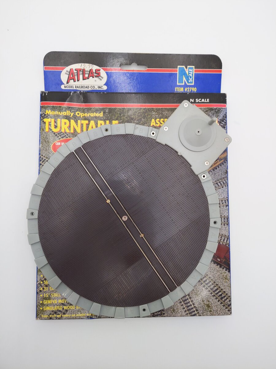Atlas 2790 N Scale Manually Operated Turntable Assembled Model EX/Box