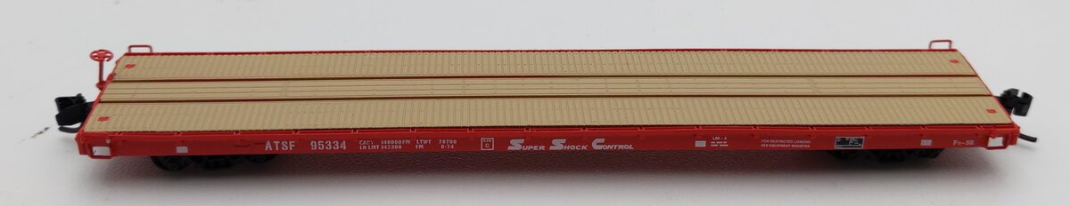 InterMountain 66403-08 N Scale ATSF Super Shock Control Flatcar #95334 LN/Box