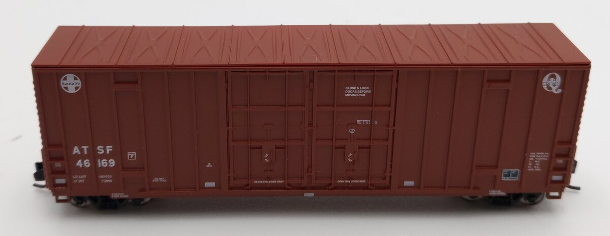 InterMountain 6133003-04 N Scale ATSF Double Door Boxcar #46169 LN/Box