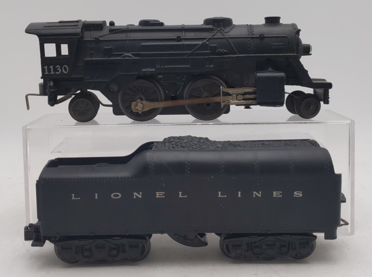 Lionel 1130 Vintage O 2-4-2 Steam Engine with 2671WX Tender VG