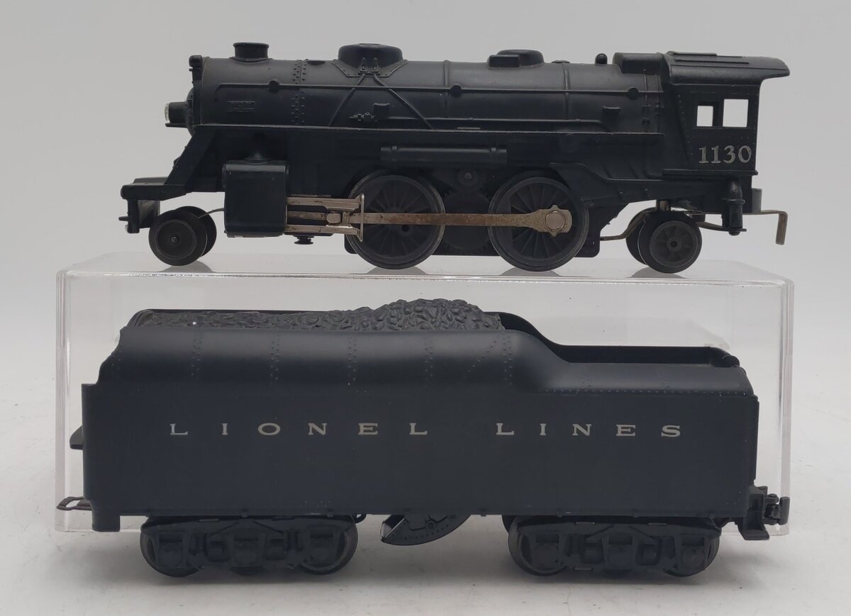 Lionel 1130 Vintage O 2-4-2 Steam Engine with 2671WX Tender VG