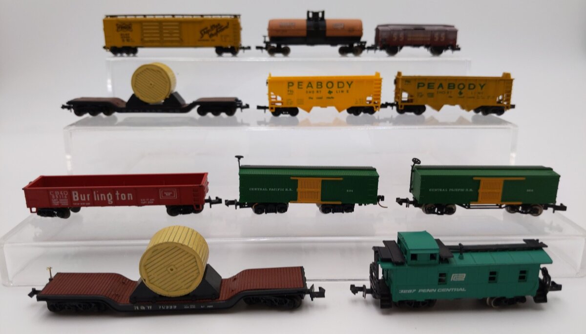 N Scale Freight Cars: 70999, 152705, 6631, 6671, 83116, 224, 69502, 3287 [11] EX