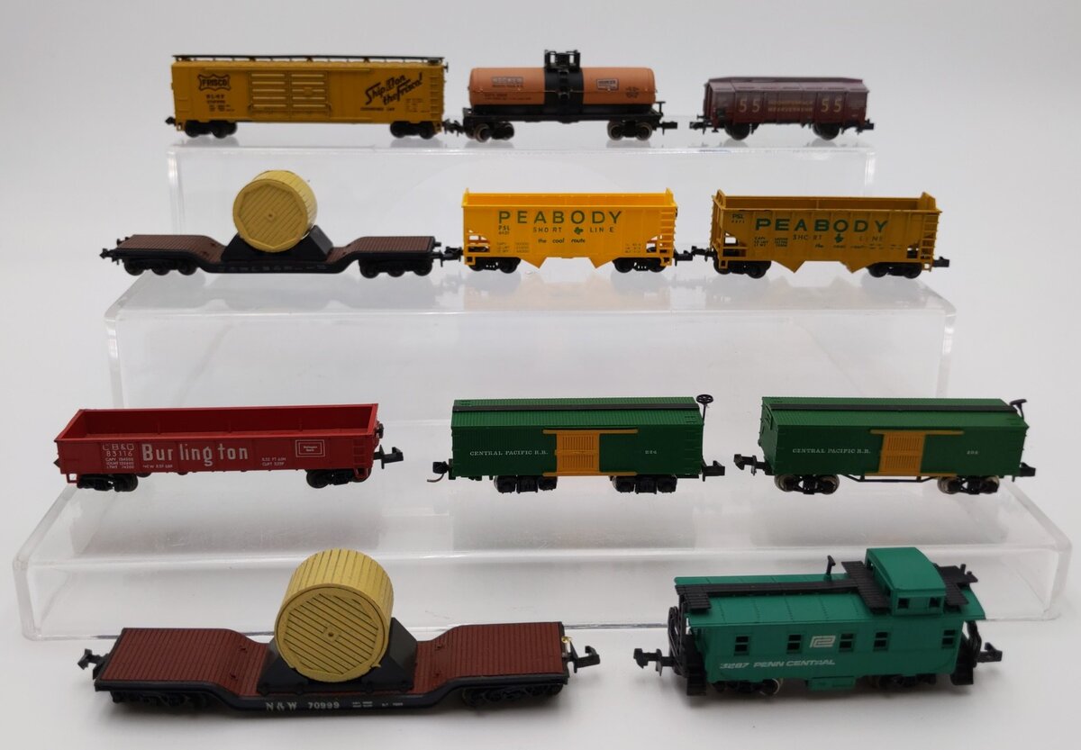 N Scale Freight Cars: 70999, 152705, 6631, 6671, 83116, 224, 69502, 3287 [11] EX