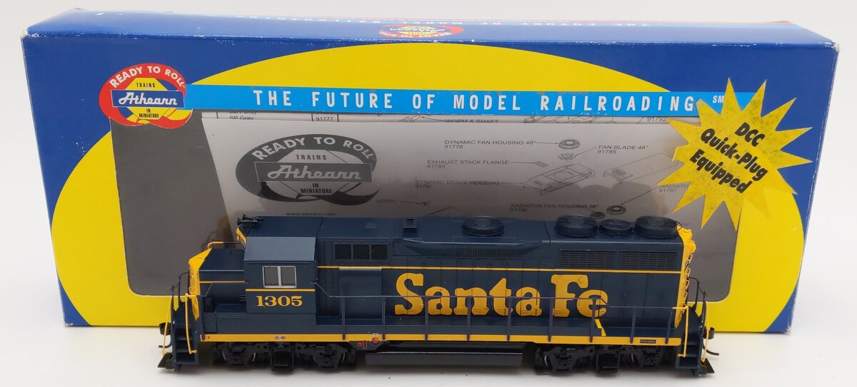 Athearn 91701 HO Scale Santa Fe EMD GP35 Diesel Locomotive #1305 EX/Box