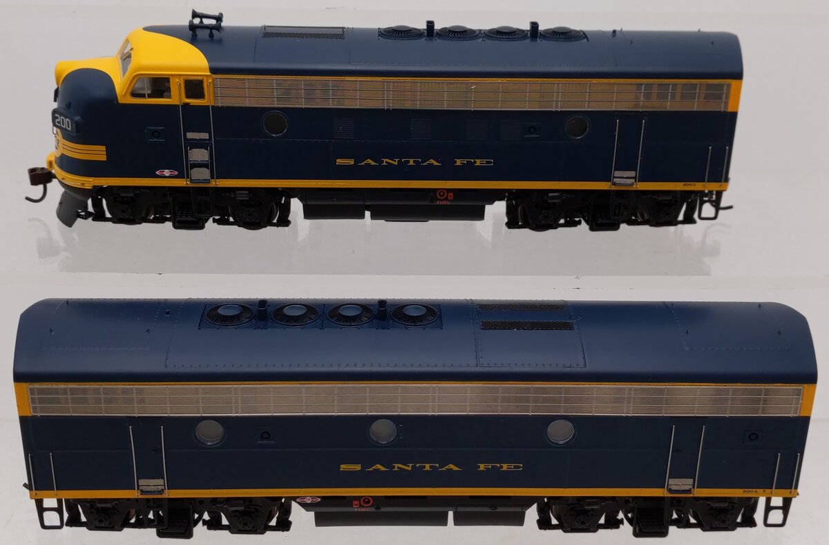 Athearn 0G2502A HO ATSF F3B & F3A Freight Diesel Locomotives (Set of 2) EX/Box