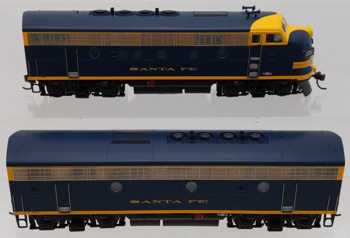 Athearn 0G2502A HO ATSF F3B & F3A Freight Diesel Locomotives (Set of 2) EX/Box