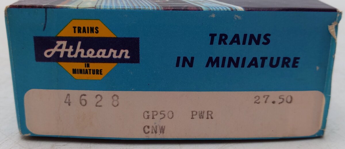 Athearn 4628 HO Scale Chicago & North Western GP50 Diesel Locomotive #5053 EX/Box