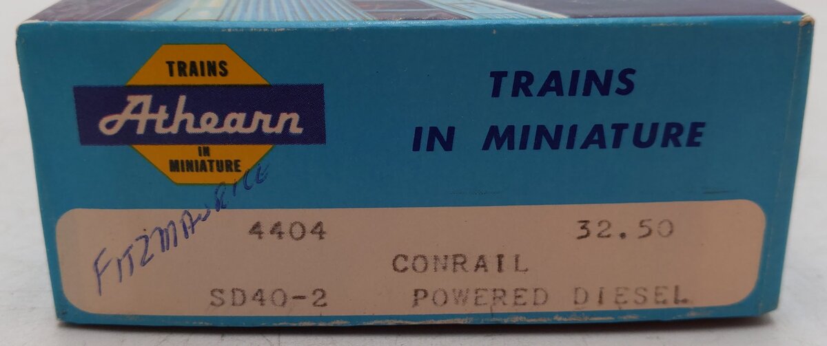 Athearn 4404 Conrail SD40-2 PWR Diesel Locomotive #6408 EX/Box