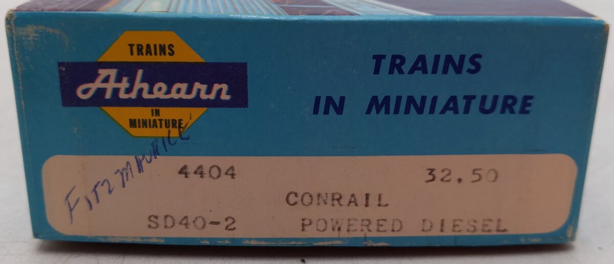 Athearn 4404 Conrail SD40-2 PWR Diesel Locomotive #6408 EX/Box