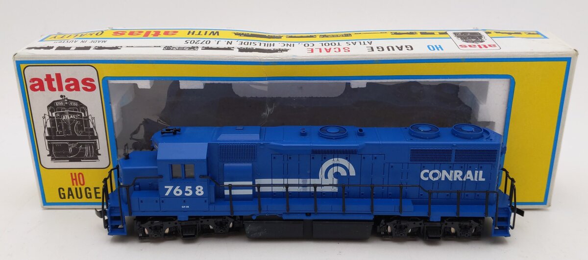 Atlas 7067 HO Scale Conrail GP 38 Diesel Locomotive #7658 EX/Box