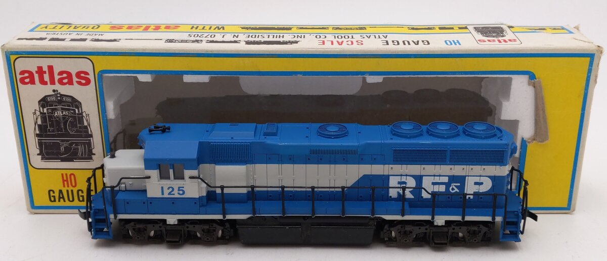 Atlas 7030 HO Scale RF&P GP-40 Diesel Locomotive #125 EX/Box