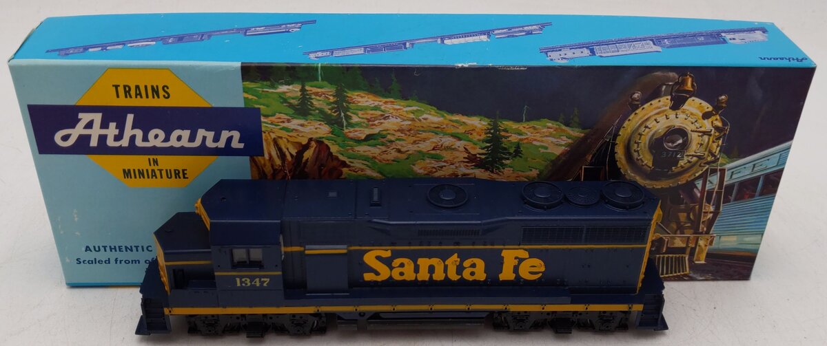 Athearn 4205 HO Santa Fe GP35 Powered Diesel Locomotive #1347 VG/Box