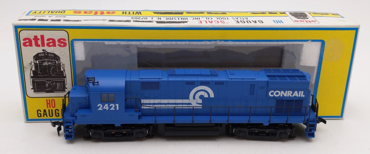 Atlas 8037 HO Conrail Alco C-425 Diesel Locomotive #2421 EX/Box