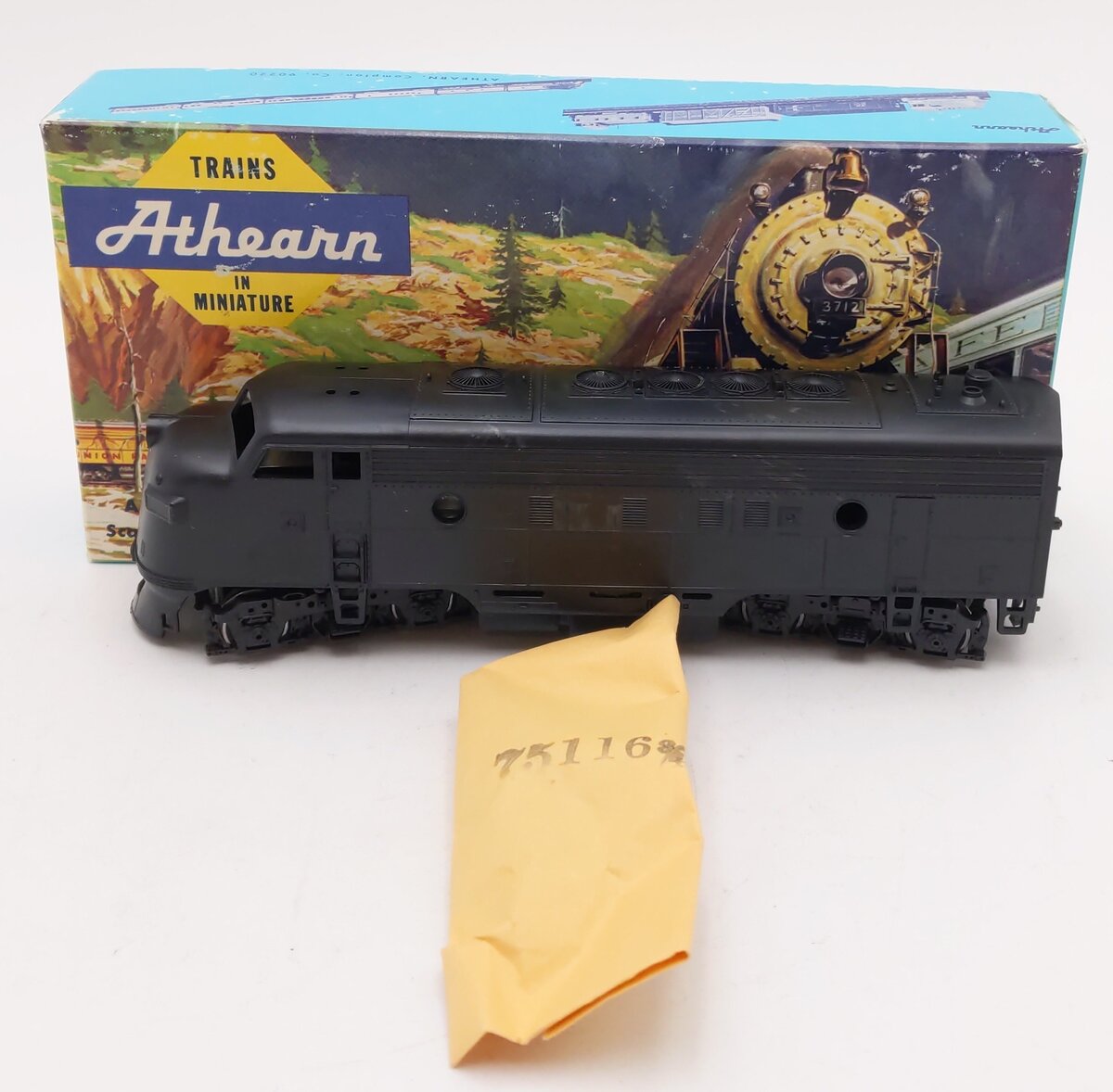 Athearn HO Scale Undecorated F7A Super Power Diesel Locomotive EX