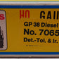 Atlas 7065 HO Scale Detroit, Toledo & Ironton GP-38 Diesel Engine #201 EX/Box