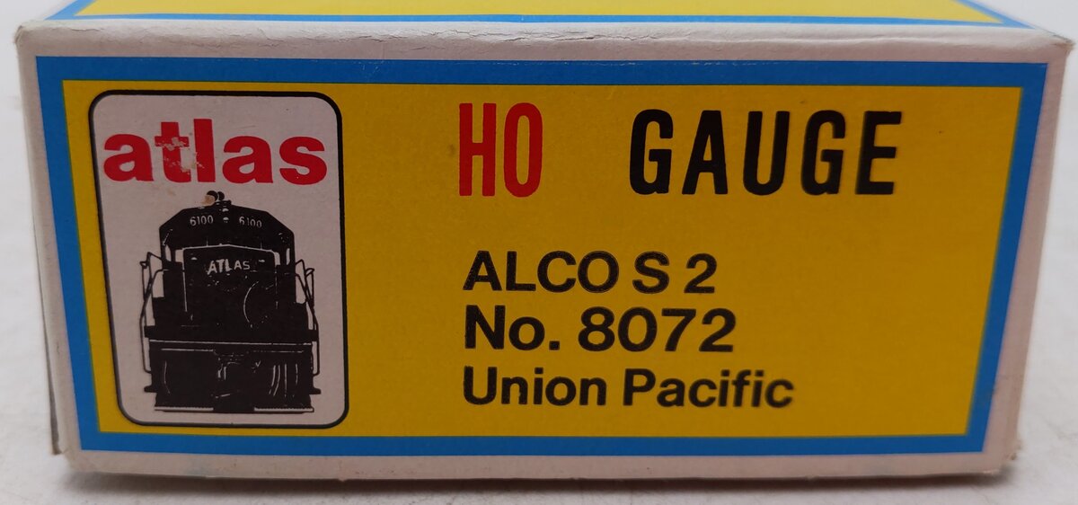Atlas 8072 HO Union Pacific Alco S-2 Powered Diesel Locomotive #1151 EX/Box