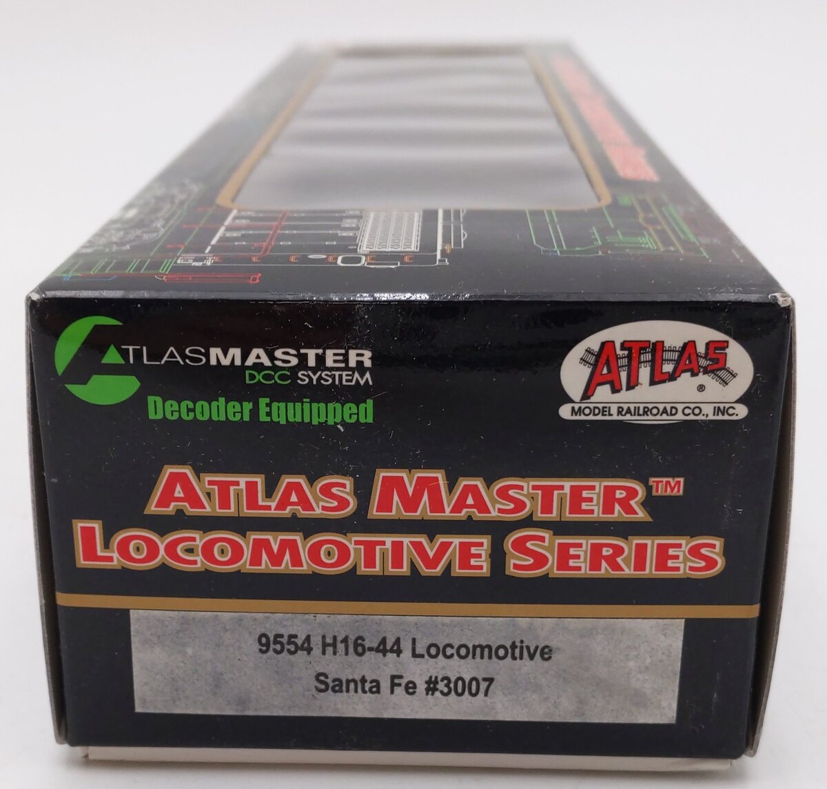 Atlas 9554 HO Scale Santa Fe H16-44 Diesel Locomotive #3007 LN/Box