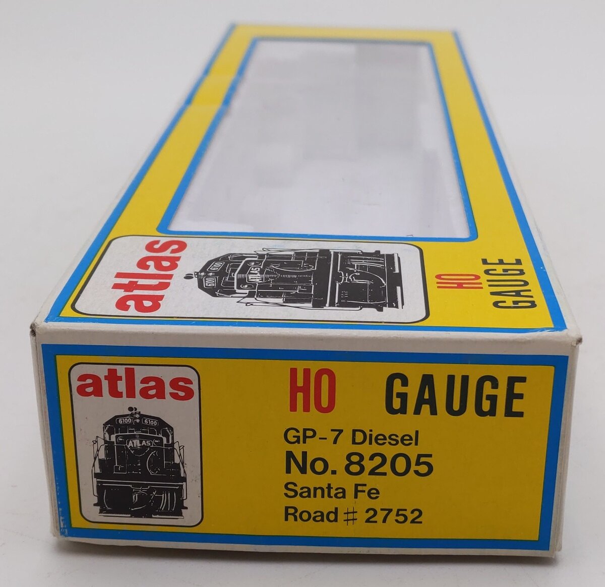 Atlas 8205 HO Scale Santa Fe EMD GP7 Diesel Locomotive #2752 EX/Box