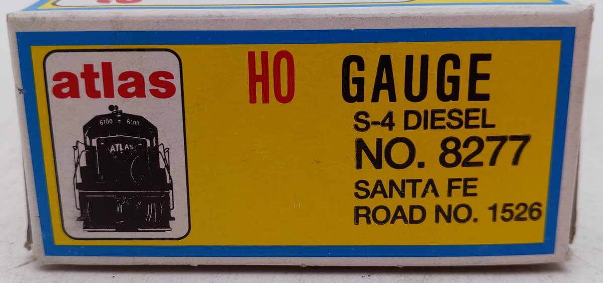 Atlas 8277 HO Scale Sante Fe S-4 Diesel Locomotive #1526 EX/Box