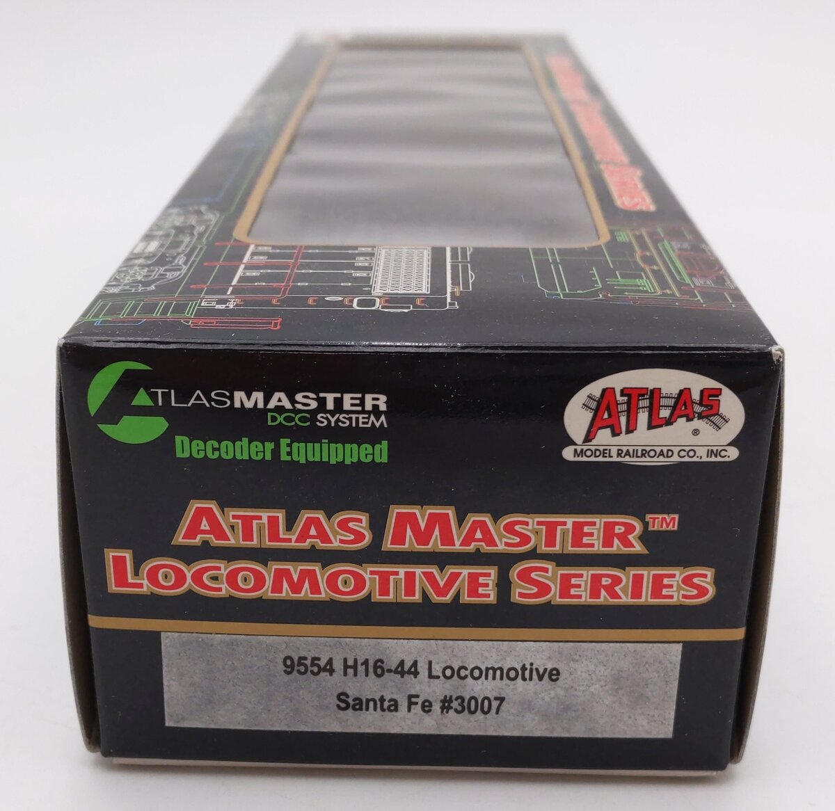 Atlas 9554 HO Scale Santa Fe H16-44 Diesel Locomotive #3007 NIB