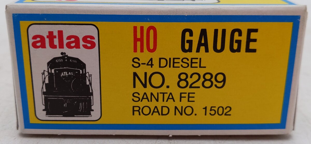 Atlas 8289 HO Scale Santa Fe S-4 Diesel Locomotive #1502 EX/Box