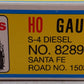 Atlas 8289 HO Scale Santa Fe S-4 Diesel Locomotive #1502 EX/Box