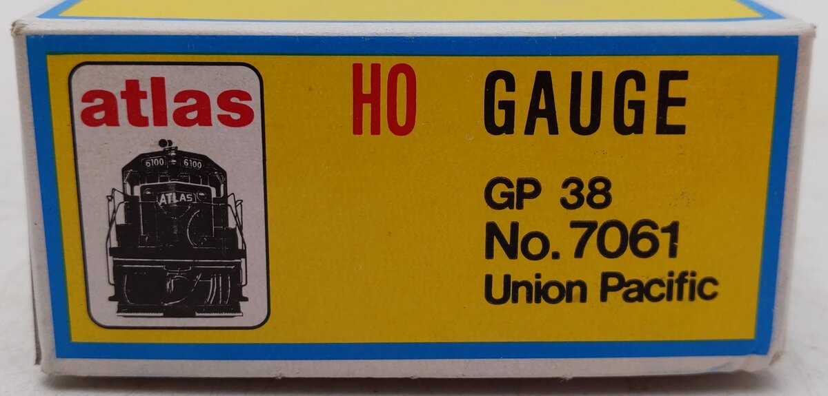Atlas 7061 HO Union Pacific GP 38 Diesel Locomotive #2048 EX/Box