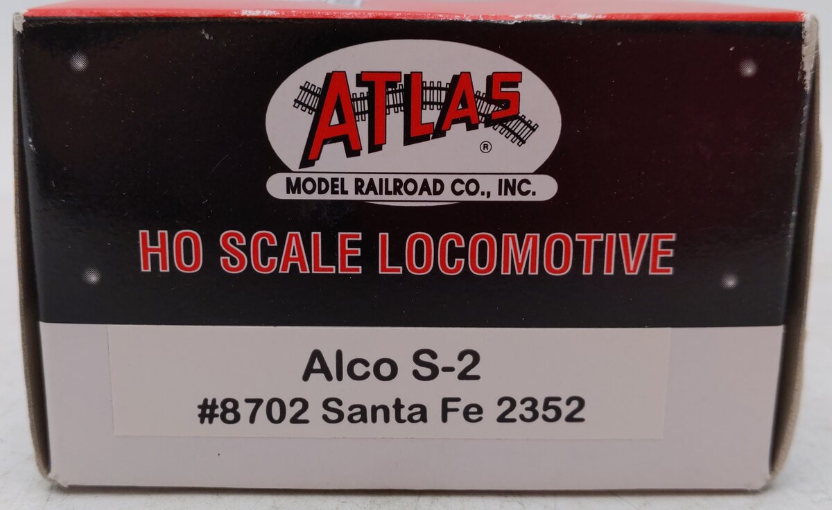 Atlas 8702 HO Santa Fe Alco S-2 Diesel Locomotive #2352 EX/Box