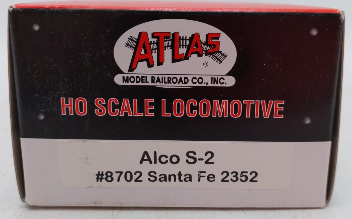 Atlas 8702 HO Santa Fe Alco S-2 Diesel Locomotive #2352 EX/Box